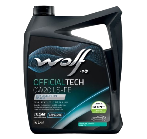 Моторное масло Wolf OfficialTech 0W20 LS-FE, 4л